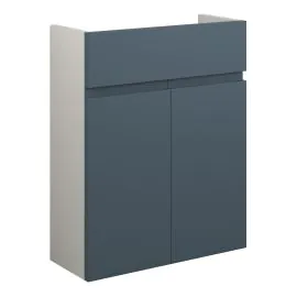 Vasca Salto 500mm Slim Basin Unit - Matt Arley Blue (Grey Cab) 