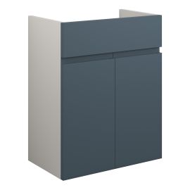 Vasca Salto 500mm Standard Basin Unit - Matt Arley Blue (Grey Cab) 