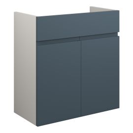 Vasca Salto 600mm Standard Basin Unit - Matt Arley Blue (Grey Cab) 