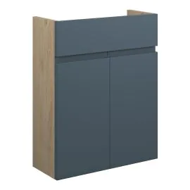 Vasca Salto 500mm Slim Basin Unit - Matt Arley Blue (Oak Cab) 