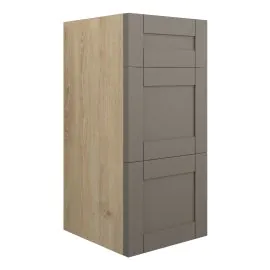 Vasca Bordo 300mm Standard 3 Drawer Unit - Matt Stone (Oak Cab) 