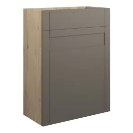Vasca Bordo 600mm Standard WC Unit - Matt Stone (Oak Cab) 