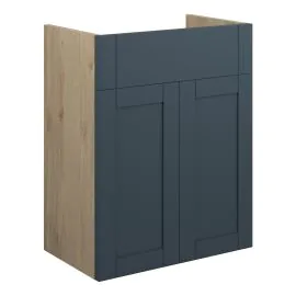 Vasca Bordo 500mm Standard Basin Unit - Matt Arley Blue (Oak Cab) 