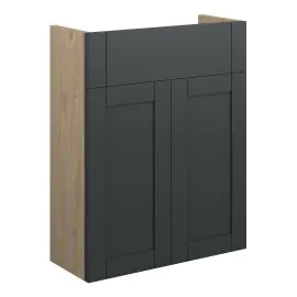 Vasca Bordo 500mm Slim Basin Unit - Matt Graphite Grey (Oak Cab) 