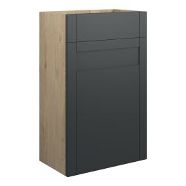 Vasca Bordo 500mm Standard WC Unit - Matt Graphite Grey (Oak Cab) 