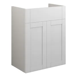 Vasca Bordo 500mm Standard Basin Unit - Matt White (Grey Cab) 