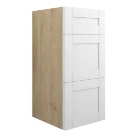 Vasca Bordo 300mm Standard 3 Drawer Unit - Matt White (Oak Cab) 