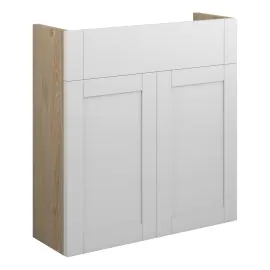 Vasca Bordo 600mm Slim Basin Unit - Matt White (Oak Cab) 