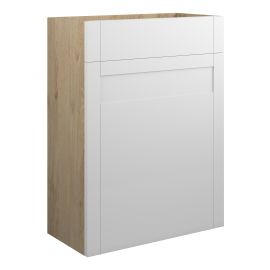 Vasca Bordo 600mm Standard WC Unit - Matt White (Oak Cab) 