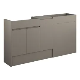 Vasca Salto 1536mm Standard Basin  WC & 1 Door Unit Pack - Matt Stone (Oak Cab) 