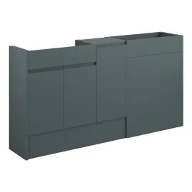 Vasca Salto 1536mm Standard Basin  WC & 1 Door Unit Pack - Matt Green Camo (Oak Cab) 