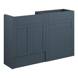 Vasca Bordo 1236mm Standard Basin & WC Unit Pack - Matt Arley Blue (Oak Cab) 