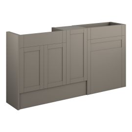 Vasca Bordo 1536mm Standard Basin  WC & 1 Door Unit Pack - Matt Stone (Oak Cab) 