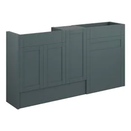 Vasca Bordo 1536mm Standard Basin  WC & 1 Door Unit Pack - Matt Green Camo (Oak Cab) 