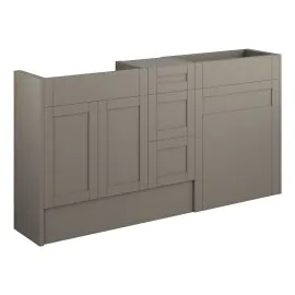 Vasca Bordo 1536mm Standard Basin  WC & 3 Drawer Unit Pack - Matt Stone (Oak Cab) 
