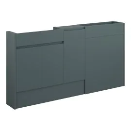 Vasca Salto 1536mm Slim Basin  WC & 1 Door Unit Pack - Matt Green Camo (Oak Cab) 
