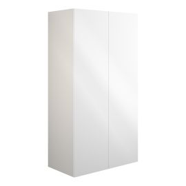 Vasca Liscio 600mm Standard 2 Door Storage Unit - White Gloss (Grey Cab) 