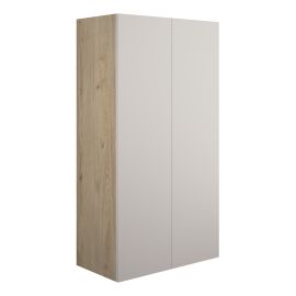 Vasca Liscio 600mm Standard 2 Door Storage Unit - Matt Dove Grey (Oak Cab) 