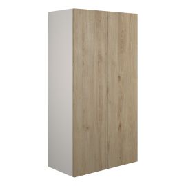 Vasca Liscio 600mm Standard 2 Door Storage Unit - Havana Oak (Grey Cab) 
