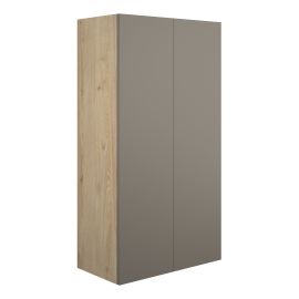 Vasca Liscio 600mm Standard 2 Door Storage Unit - Matt Stone (Oak Cab) 