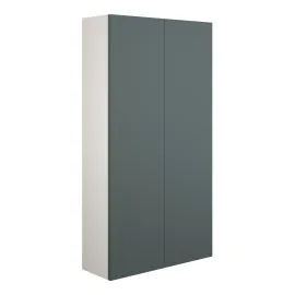 Vasca Liscio 600mm Slim 2 Door Storage Unit - Matt Green (Grey Cab) 