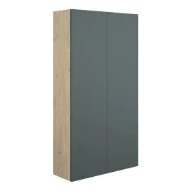 Vasca Liscio 600mm Slim 2 Door Storage Unit - Matt Green (Oak Cab) 
