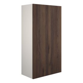 Vasca Liscio 600mm Standard 2 Door Storage Unit - Warm Walnut (Grey Cab) 