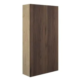 Vasca Liscio 600mm Slim 2 Door Storage Unit - Warm Walnut (Oak Cab) 