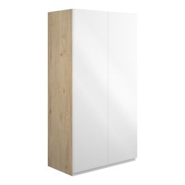 Vasca Salto 600mm Standard 2 Door Storage Unit - White Gloss (Oak Cab) 