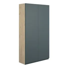 Vasca Salto 600mm Slim 2 Door Storage Unit - Matt Green Camo (Oak Cab) 