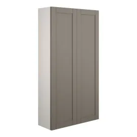 Vasca Bordo 600mm Slim 2 Door Storage Unit - Matt Stone (Grey Cab) 