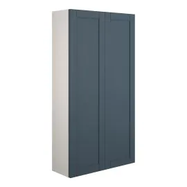 Vasca Bordo 600mm Slim 2 Door Storage Unit - Matt Arley Blue (Grey Cab) 
