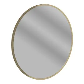 Vasca Casa 600mm Round Mirror - Brushed Bronze 