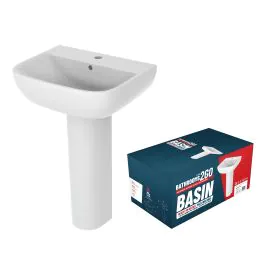Vasca 1TH Basin & Full Pedestal