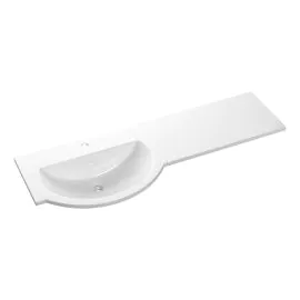 Vasca 1244mm Standard Round One-Piece Basin & Overflow Ring - Left Hand