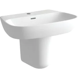 Vasca Moda 600x400mm 1TH Basin & Semi Pedestal