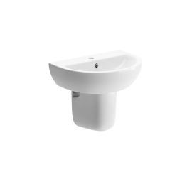 Vasca Distino 550x400mm 1TH Basin & Semi Pedestal