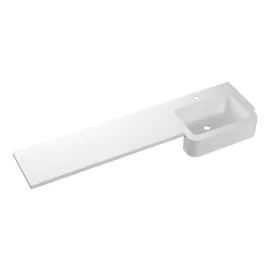Vasca 1542mm Standard Square One-Piece Basin & Overflow Ring - Right Hand