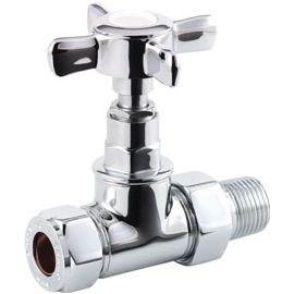 Vasca Crosshead Radiator Valves - Straight
