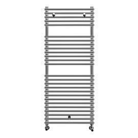 Vasca Luto Round Ladder Radiator (500x1190mm) - Chrome