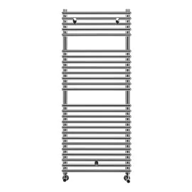 Vasca Luto Round Ladder Radiator (500x1190mm) - Chrome