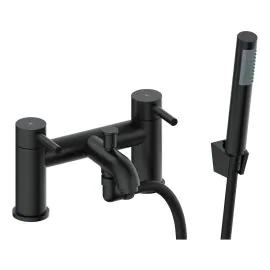 Vasca Cirocco Bath/Shower Mixer & Bracket - Matt Black