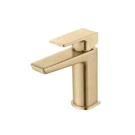 Vasca Chiara Basin Mixer & Waste - Brushed Brass