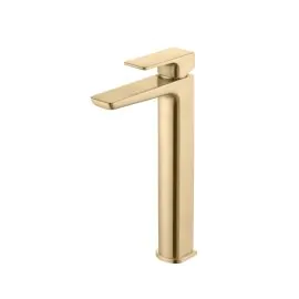 Vasca Chiara Tall Basin Mixer - Brushed Brass