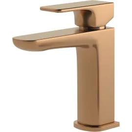 Vasca Chiara Cloakroom Basin Mixer & Waste - Brushed Bronze