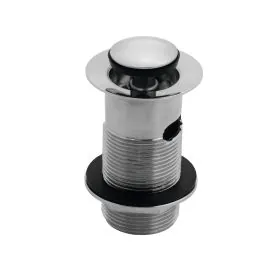Vasca Slotted Round Basin Waste - Chrome