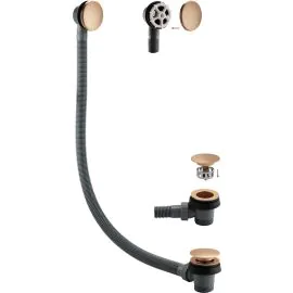 Vasca Sprung Bath Waste & Overflow - Brushed Bronze