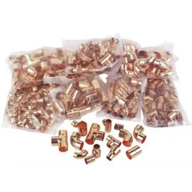 End-Feed Copper Fittings Pack (200 Fittings)
