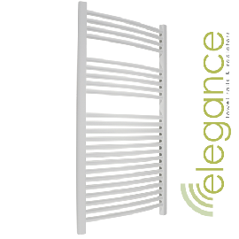 Abacus Direct Elegance Radius Towel Warmer 750 x 600 White
