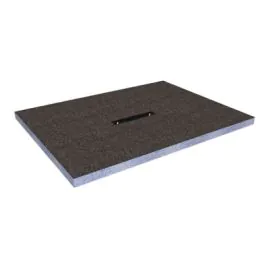 Abacus Elements Rectangular shower Base With 40mm Centre Drain EMLT-10-0512